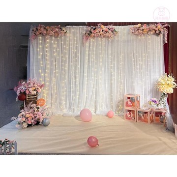 婚禮佈置 生日佈置 婚慶背景 紗幔 舞臺佈置 生日 婚禮布幔 背景布 婚禮背景 舞台佈景 婚禮背板 拍照
