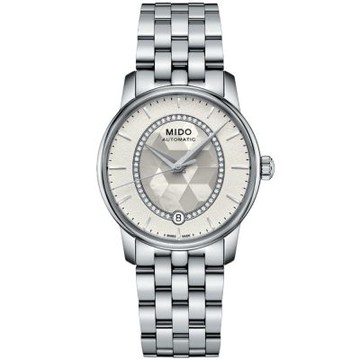 MIDO美度 官方授權 BARONCELLI永恆系列 真鑽優雅機械腕錶 聖誕節 禮物 送禮 33mm/ M0072071111600