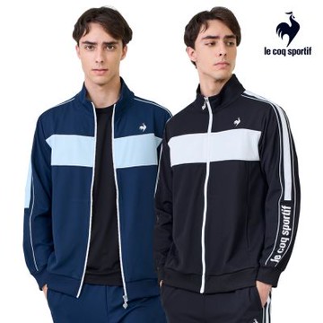 法國公雞 吸濕排汗針織運動立領外套 男款 二色 LWX61061