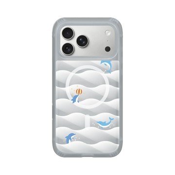 iPhone 17 Pro Max AirX 流變灰 - Ocean Collection: Let's Sea 海洋系列：一路向海 - 海波交響（海豚）