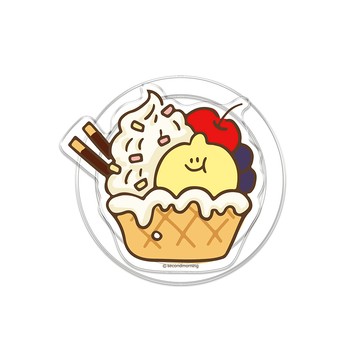 【正版授權】Second Morning檸檬冰淇淋聖代MagSafe氣囊支架