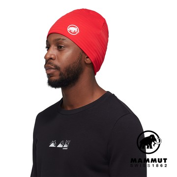 【Mammut 長毛象】Taiss Light Beanie 保暖輕量機能毛帽 經典紅 #1191-01071