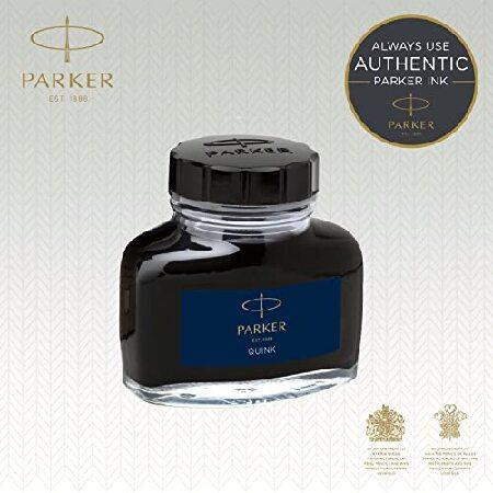 Parker Fountain Pen Liquid Bottled Quink Ink, 57 ml, in a Blister Pack Blue Black