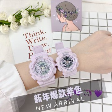 電子手表女學生運動韓版簡約氣質初中機械手表女潮流ins風獨角獸