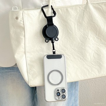磁吸手機支架 隨身手機支架 隨行手機架 防摔手機支架 伸縮鋼絲繩手機支架 登山扣磁吸手機支架 易拉扣磁吸支架 登山 徒步