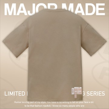 品牌厚磅質感多標設計素T