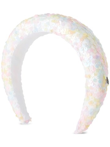 Maison Michel - Miwa floral-detail headband - women - Polyethylene/Polyester - One Size - White