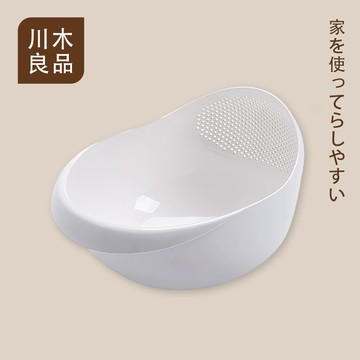 洗米瀝水籃【生活宣言-台灣現貨附發票】果蔬瀝水籃 瀝水籃 多功能瀝水籃 加厚廚房洗米籃 洗米器 洗米瀝水盆 瀝水籃 廚房