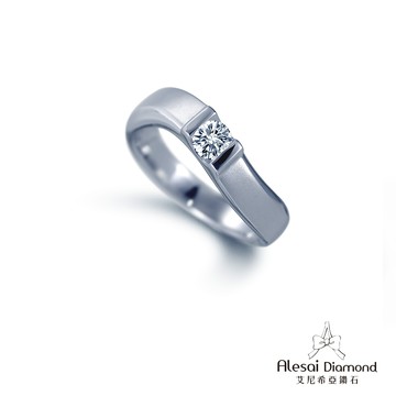 Alesai艾尼希亞鑽石 30分男戒鑽戒 D/VVS1 3EX車工 培育鑽石
