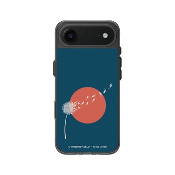 iPhone Air Clear (相機按鈕) 酷墨灰 - ilovedoodle (Lim Heng Swee) - Cat and Plant - 蒲公英