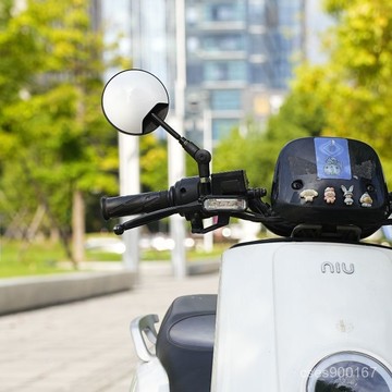 下殺優惠🎈機車後照鏡 踏闆車反光鏡 電動自行車後照鏡 凸麵鏡 8mm通用倒車鏡車型通用 高清防炫目機車後照鏡機車後視 T