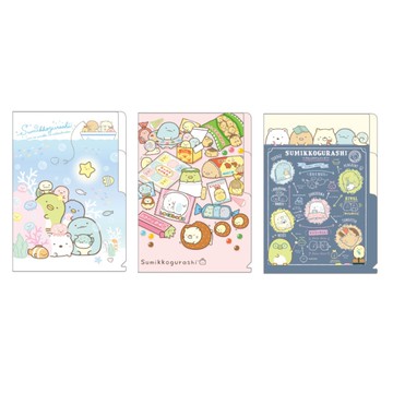 【第2件0元】角落生物-小夥伴 L型書夾D(2層)-海洋/點心/黑板