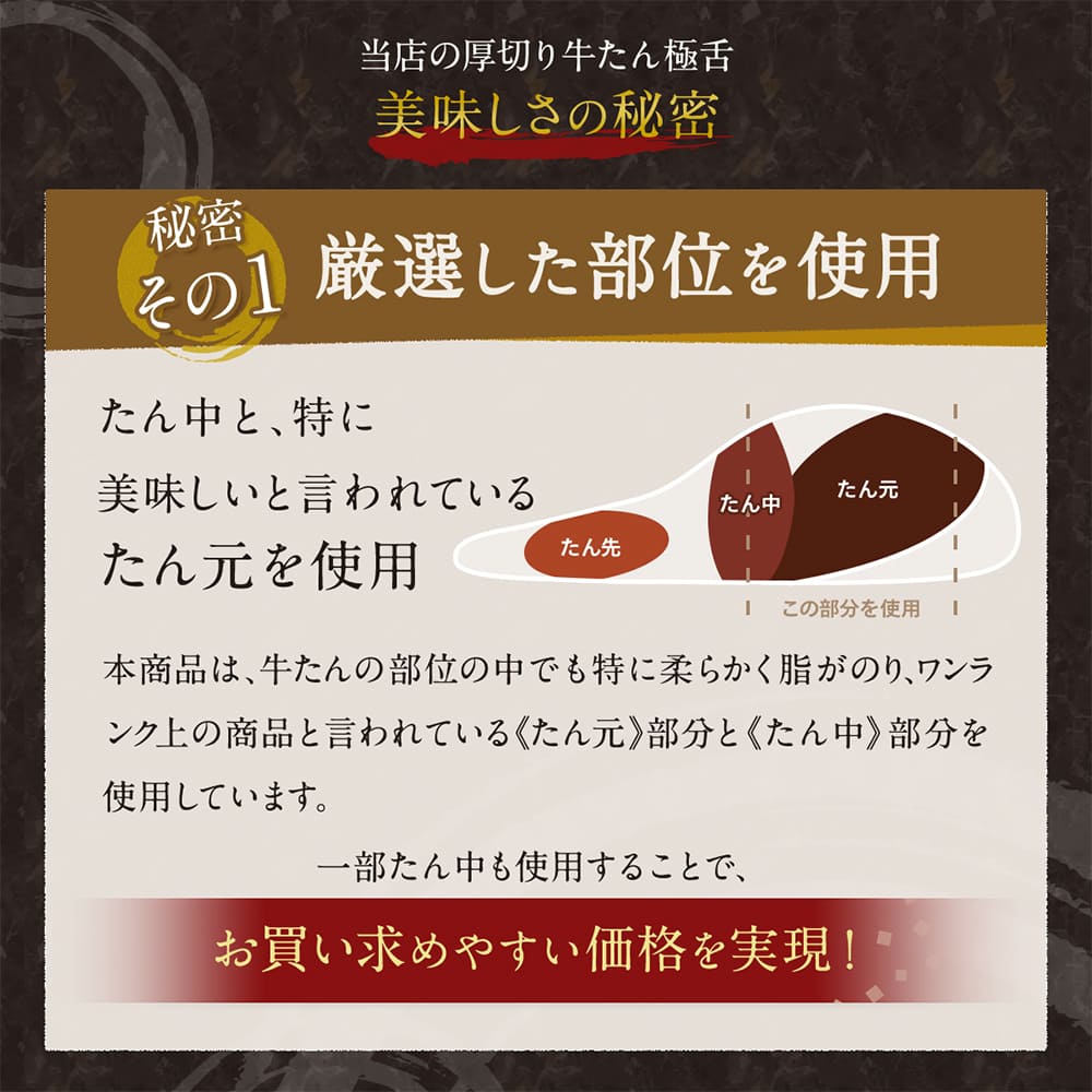 牛肉 肉 牛タン カネタ 厚切り7mm たん元からたん中 極舌 3kg 約24人前 お歳暮 お中元 冷凍 送料無料 ●極舌1kg x3●k-01