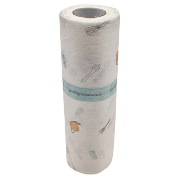 MIKA HOUSE 橘之屋 廚用拋棄式抹布 木漿+無紡布材質 25x25cm  50張  2組