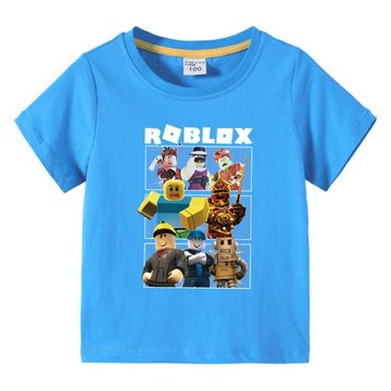 Roblox虛擬世界兒童夏裝短袖T恤2026年新款童裝男童夏裝寶寶上衣
