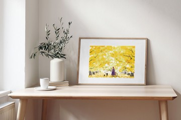 限量 / 藝術微噴複製畫 / 東京銀杏 / 貓 / 風景 / 裝飾