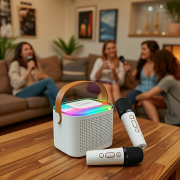 Y1話筒音響一體麥克風藍牙無線兒童家用全民K歌家庭KTV音箱套裝【北歐家居生活】