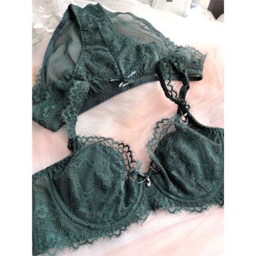 小芬超薄文胸大胸顯小有鋼圈性感顯小胸防凸點舒適薄款套裝白色