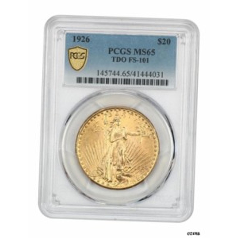 品質保証書付】 アンティークコイン NGC PCGS 1926年 $20 PCGS MS65