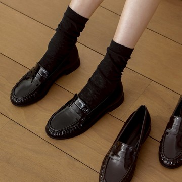 [SAPPUN] Fred 亮面簡約樂福鞋 (2.5cm)