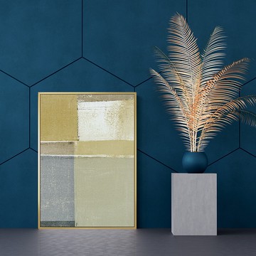 抽象畫 • 大地II-方塊/抽象畫/懷舊掛畫/客廳擺設/秋天掛畫