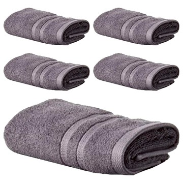 SOFT TOUCH Bath&Living 毛巾 160g 30支 棉紗  灰色  5條