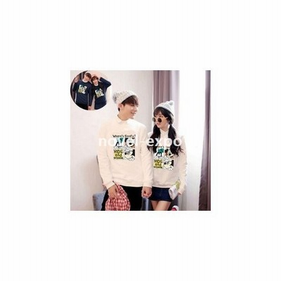 韓国服新作カップルペアルックペアカップルカップル春秋冬ペアルックパーカー長袖パーカdisneytシャツスウェットラブラ 通販 Lineポイント最大get Lineショッピング