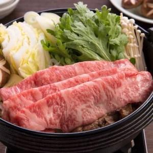 ふるさと納税 《熊野牛》極上カタロース すき焼き・しゃぶしゃぶ用 500g　A4 和歌山県那智勝浦町