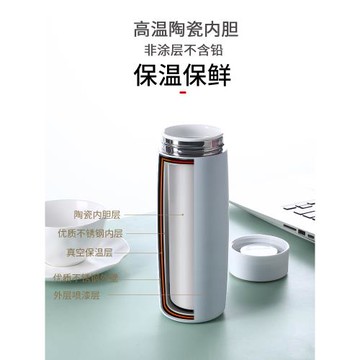 陶瓷保溫杯女ins原宿風森系學生韓版小清新可愛少女簡約便攜送禮