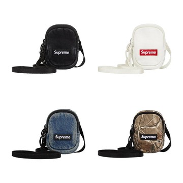 Supreme 25Fw Mini Utility Shoulder Bag 黑  白  牛仔藍  落葉 迷你包