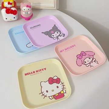 kitty骨碟 kitty餐盤 家用餐桌垃圾盤 水果盤子 可愛盤子 kitty吐骨盤 小碟子庫洛米骨碟 美樂蒂 大耳狗