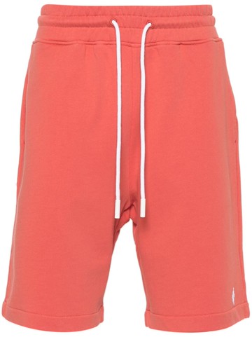 Marcelo Burlon County of Milan - Cross-embroidered track shorts - men - Cotton - L