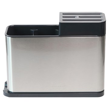 MARI STEIGER 不鏽鋼瀝水刀具收納架 銀色  27.3 x 20.7cm  1入