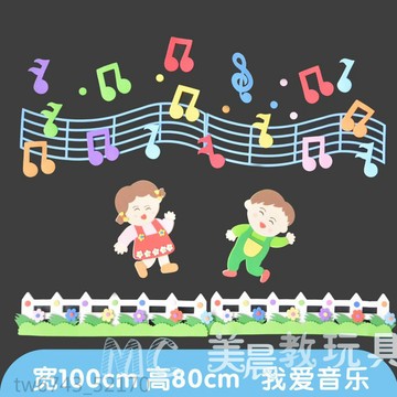 幼兒園 立體 牆貼 環境佈置 裝飾用品 泡沫 五線譜 音符音樂 教室裝飾 組合