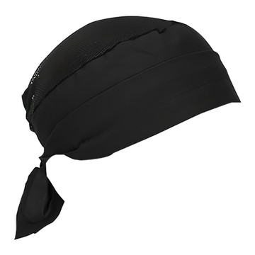 TEAM COOK 網狀漁網絲帶頭巾 TC-51001-1 均碼  黑色  1個