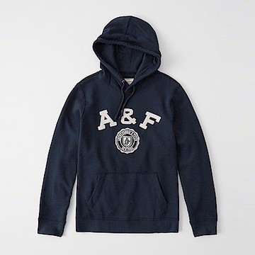 AF a&f Abercrombie & Fitch 帽T藍色 1065