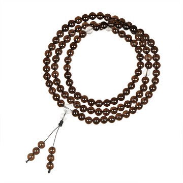 【正佳珠寶】茶水晶 頂級超透體煙茶晶 8mm 平安轉運珠 茶晶念珠