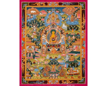 唐卡繪畫中佛陀生平的象徵性藝術