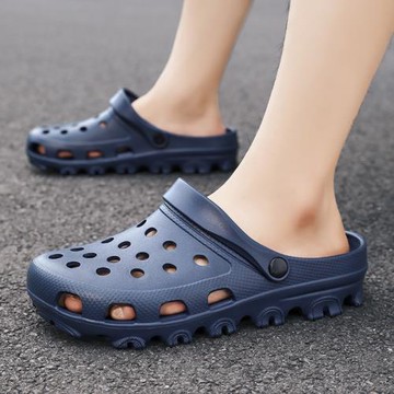 夏季大碼拖鞋男48防滑男士半拖鞋男45大號46包頭涼鞋沙灘洞洞鞋47