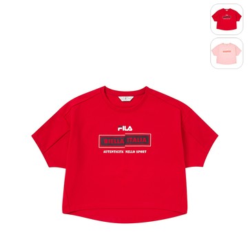 【FILA】女性 短袖 圓領T恤-紅色 5TEY-5429-RD
