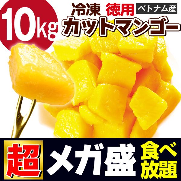 マンゴー 冷凍マンゴー 10kg カット済み（500g×20袋）ベトナム産 送料無料 完熟 業務用 フローズンマンゴー 大量販売 冷凍便 国華園