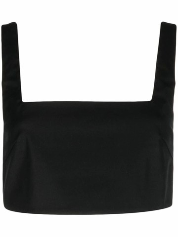 BONDI BORN - Cayman crop-top - women - Cotton - S - Black