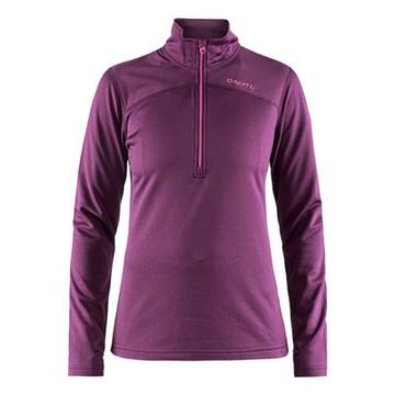 【Craft】女 Pin Half Zip 長袖拉鍊中層衣.排汗衣.上衣.立領衫_1905361-785720 紫