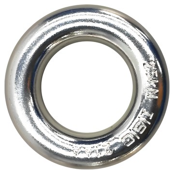 ISC 鋁製連接環/鋁圈  內徑30mm  外徑54mm  最小斷裂強度25kN  陽極氧化  英國製造  銀色  1個