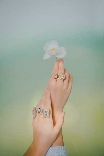 名畫怪盜押花戒指套裝