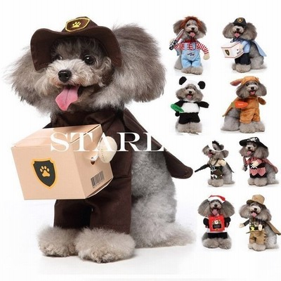 犬の服 ペット服 犬服 変身 コスチューム 犬 ねこ コスプレ 可愛い カウボーイ パンダ 配達員 サンタ 海賊 ドックウェア 二足歩行 仮装 クリスマス ハロウィン 通販 Lineポイント最大get Lineショッピング