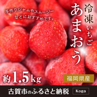 ふるさと納税 古賀市 冷凍いちご(あまおう)1.5kg