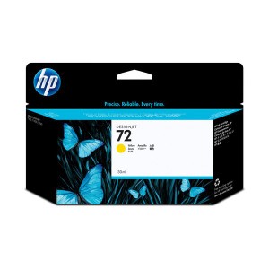 (まとめ) HP72 インクカートリッジ イエロー 130ml 染料系 C9373A 1個 〔×10セット〕〔代引不可〕