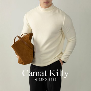 高端450G重度奧粒絨自發熱蓄熱保暖長袖T恤男性秋冬半高領