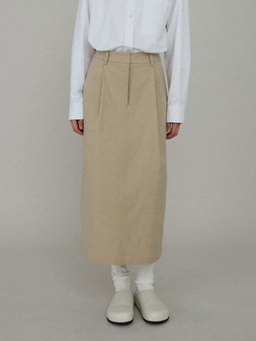 Le cotton skirt_beige
